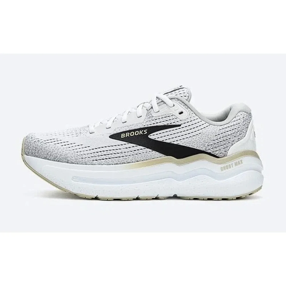 Men's Size 11 Brooks Ghost Max 2 Running Shoes White Pelican 110431-1D-125 NEW